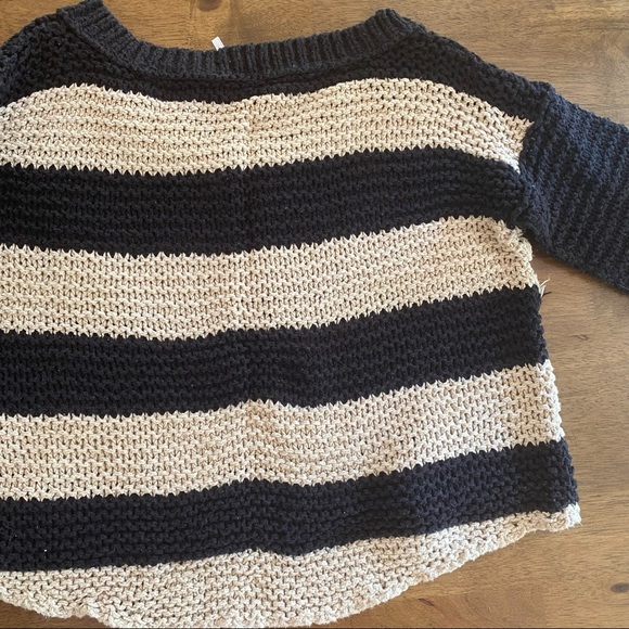 Free People Striped V Neck Sweater - Picture 4 of 4